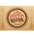 Bon Appetit Kraft vector image