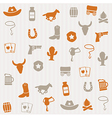 Cowboy seamless pattern vector image