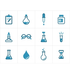 Science icons vector image