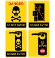 Do not enter sign vector image