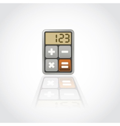 Calculator application icon vector image