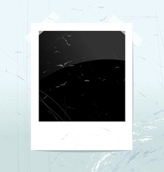 Empty Polaroid photo frame vector image