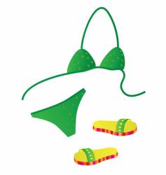 Girl in bikini Girl in bikini vector image