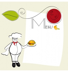 Template for menu vector image