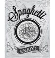 Spaghetti Poster coal vector image