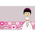First Communion Invitation Card vector image