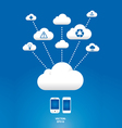 Cloud graph vector image
