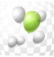 Flying balloons background vector image