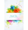 Colorful abstract frame vector image