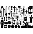 Set of religious elements vector image