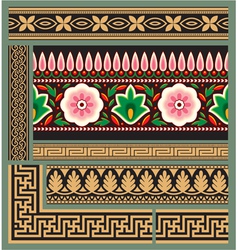 Set of Seamless Borders vector image