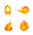 Flame icon vector image