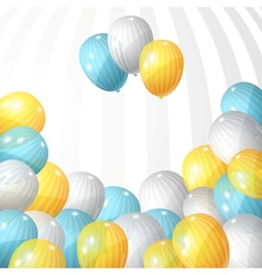 Balloons background vector image