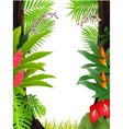 Tropical forest background vector image