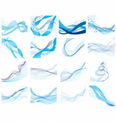 Water background vector image