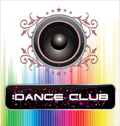 Colorful music background vector image