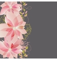Floral background vector image