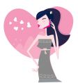 Young woman vector image