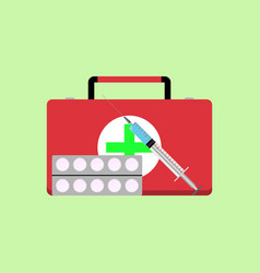 Fast first medical aid Fast first medical aid vector image
