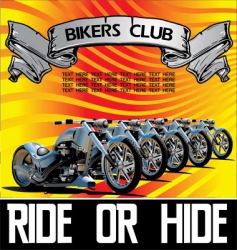 Custom bike vector image