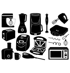 Set of kitchen appliances vector image