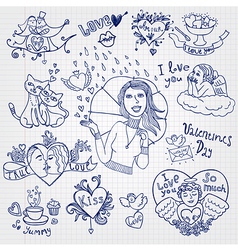 Love set vector image