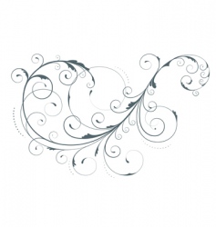 Floral element vector image