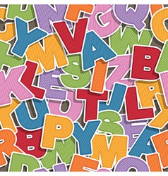 Alphabet pattern vector image