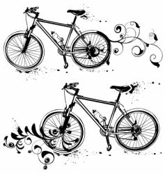 Mountain bike vector image