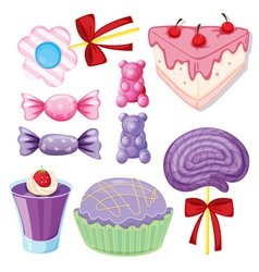 Set of sweets Royalty Free Vector Image - VectorStock