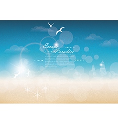 Seascape backgrounds vector image
