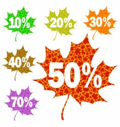 Autumn sale vector image