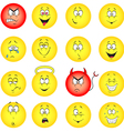 Smileys collection vector image