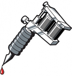 Tattoo machine vector image