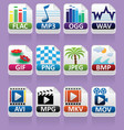 Document icons vector image
