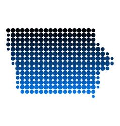 Map of iowa vector image