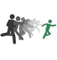 Race leader vector image