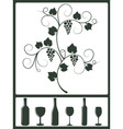 Winery design objects vector image