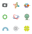 Graphic icons and logos vector image
