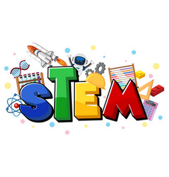 A stem and element logo Royalty Free Vector Image