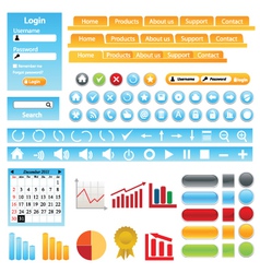 Website icons vector image