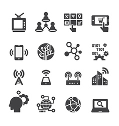 Technology Icon set vector image