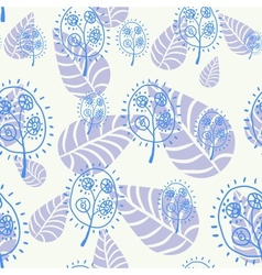 Floral seamless pattern vector image