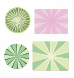 Ray collection vector image