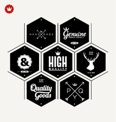 Collection of Premium quality label vector image