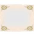 Vintage card vector image