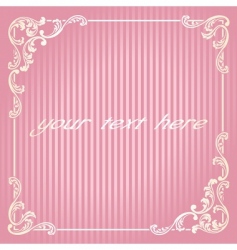 Square french retro frame vector image