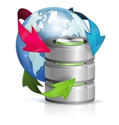 Global Access and Backup Concept vector image