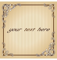 Vintage frame vector image