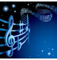 Background on a musical theme vector image